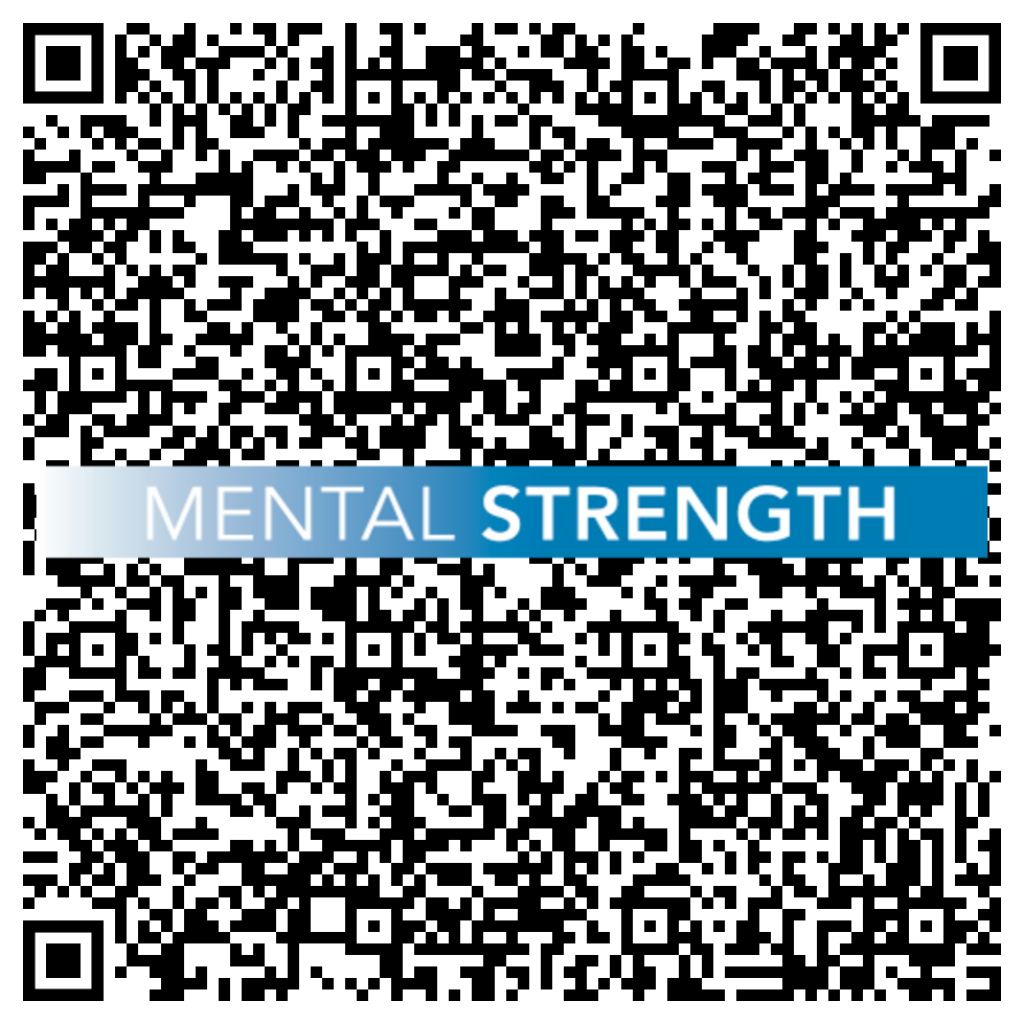 mental strength-qr code-gr QR Code mit Logo Mental Strength
